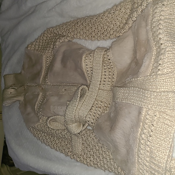 Lily Rose S. Small Bohemian Button Up Turtle Neck Cardigan Sweater - Picture 1 of 6